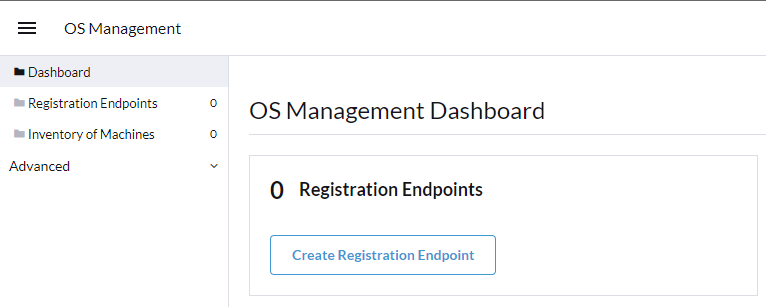 OS Management registration endpoints