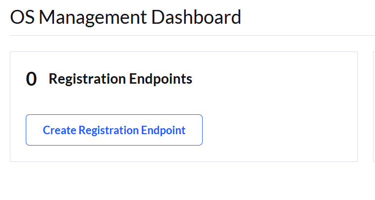 OS Management registration endpoints